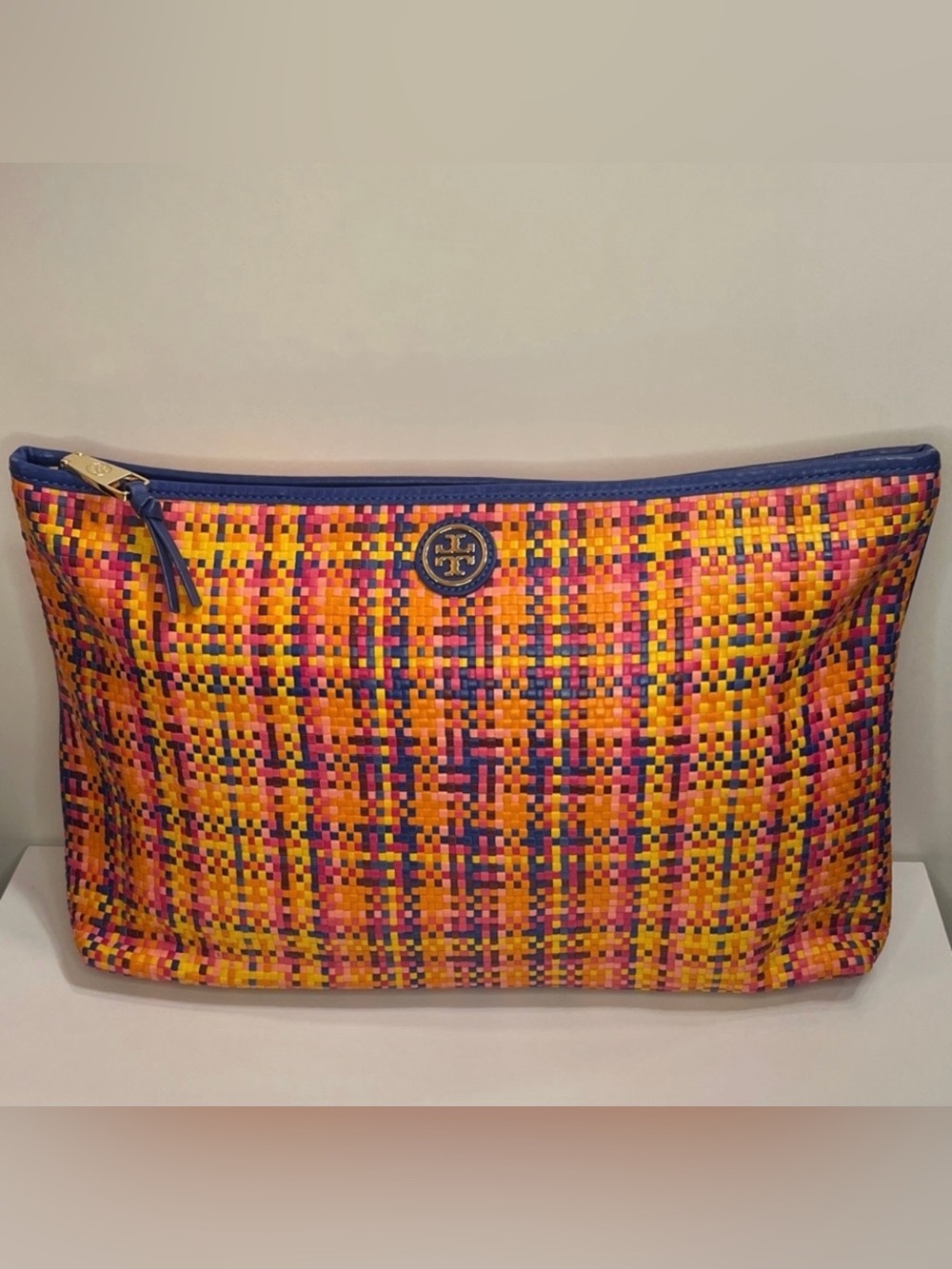 Tory Burch Leather Clutch Bag EUC